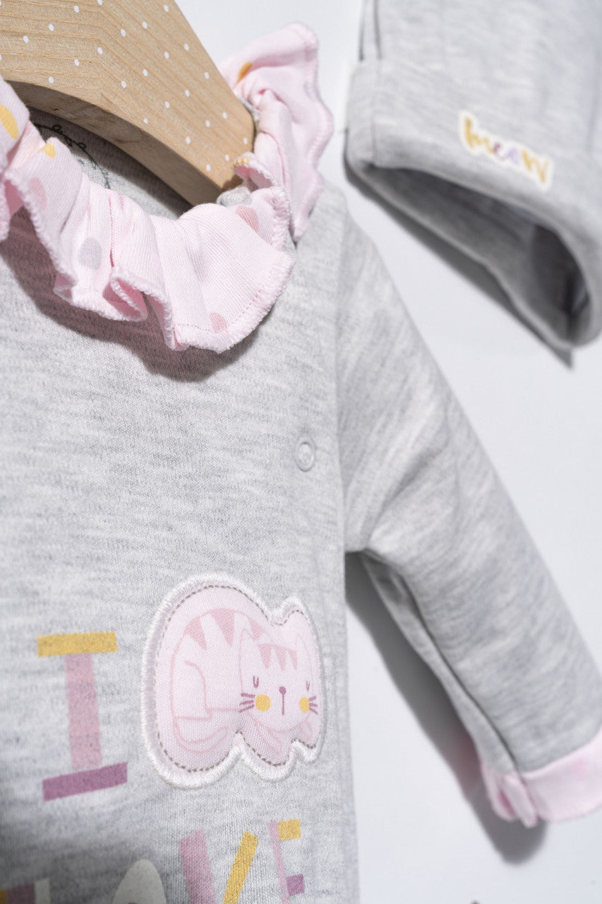 Salopeta cu caciulita pentru bebelusi Colorful autum, Tongs baby